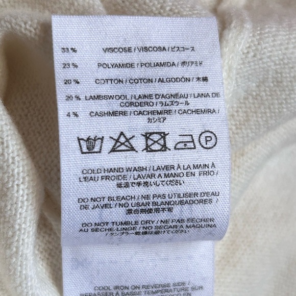 Charli Ellin Cashmere Lambswool Blend Sweater Elegant Quiet Luxury Women Sz XS - Picture 11 of 13